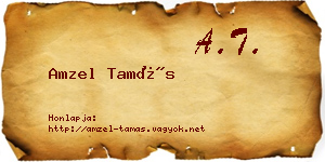 Amzel Tamás névjegykártya